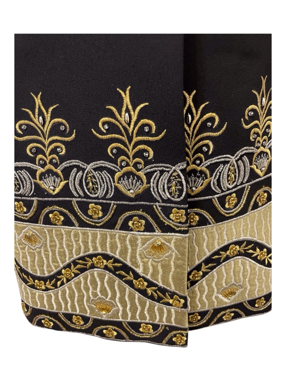 Natasia Collection New York Women's Black Embroidery Insert Blazer, 10 - Picture 7 of 8